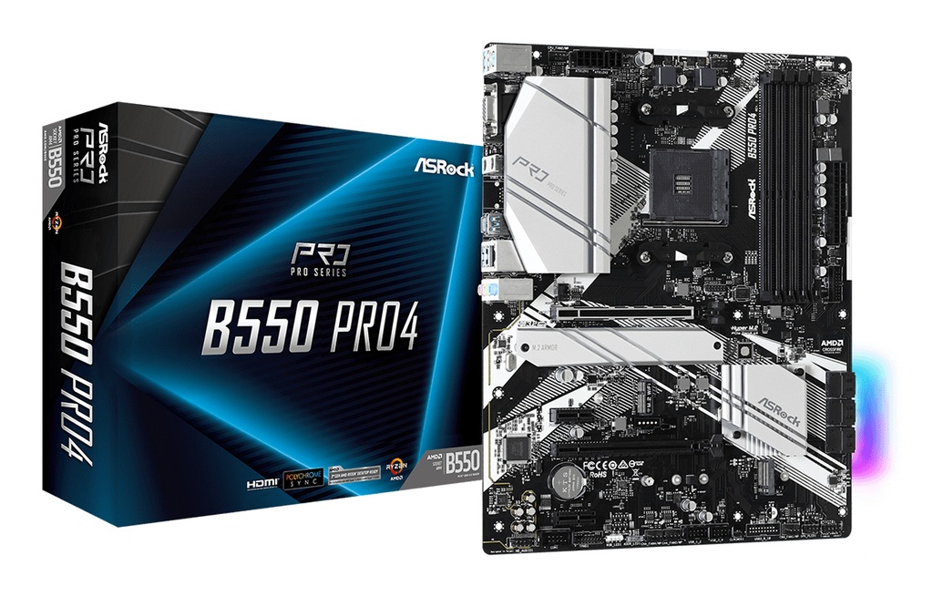 Scheda Madre AMD Asrock B550 Pro4 AM4 ATX