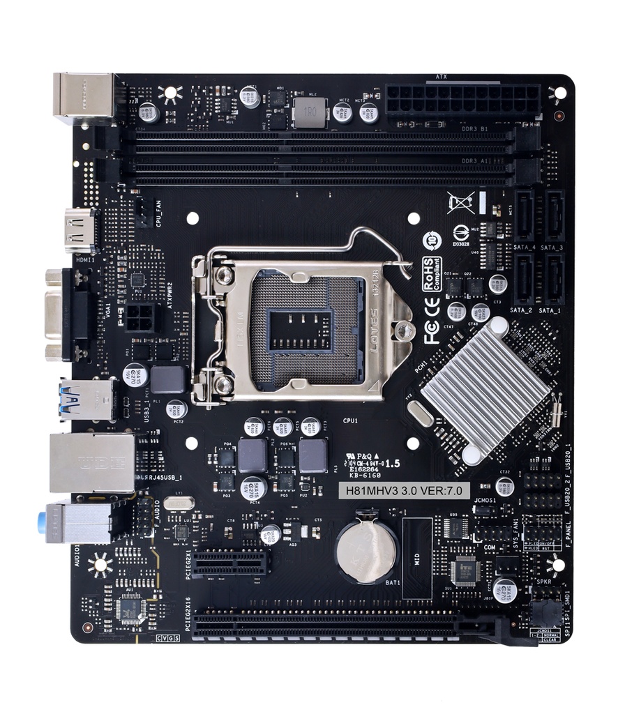 [H81MHV3 3.0] Biostar H81MHV3 3.0 H81 Intel® H81 LGA 1150 (Socket H3) micro ATX