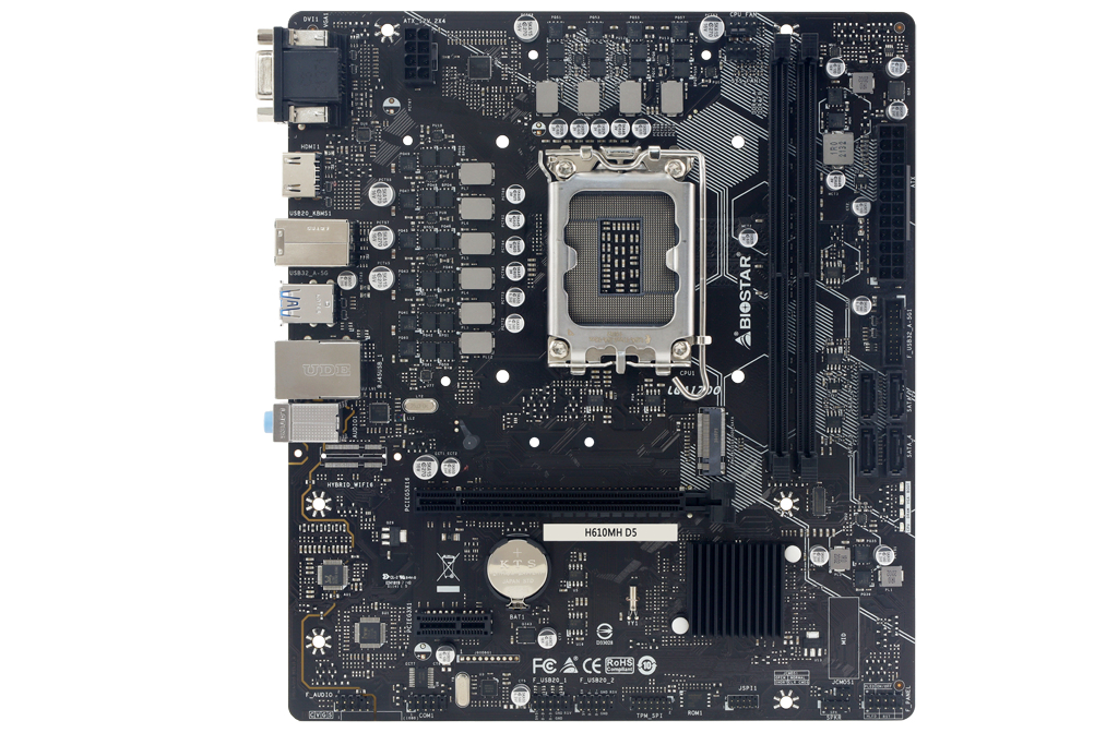[H610MH D5] Biostar H610MH D5 scheda madre Intel H610 LGA 1700 micro ATX