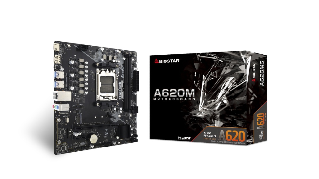 Biostar A620MS scheda madre AMD A620 Socket AM5 micro ATX