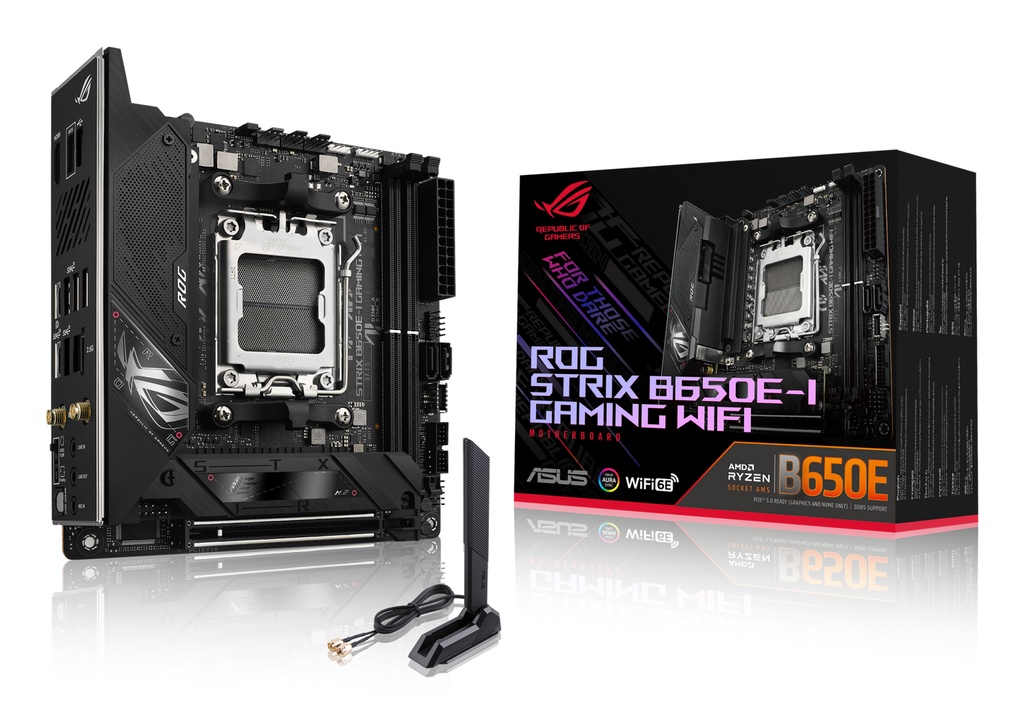 [90MB1BI0-M0EAY0] ASUS ROG STRIX B650E-I GAMING WIFI AMD B650 Socket AM5 mini ITX