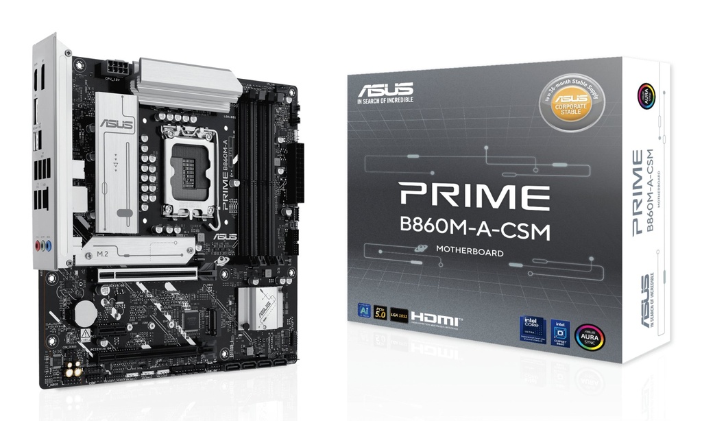 [90MB1K00-M0EAYC] ASUS PRIME B860M-A-CSM Intel B860 LGA 1851 (Socket V1) micro ATX