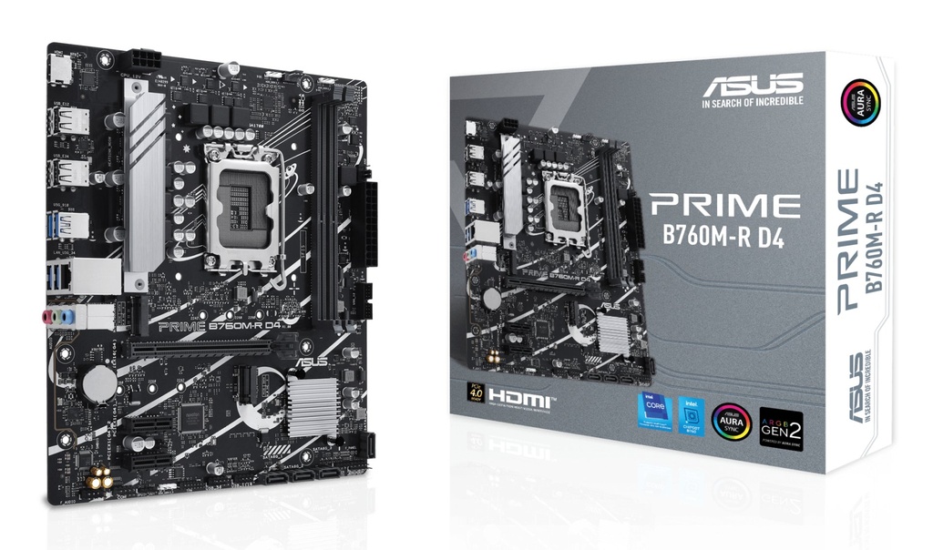 [90MB1HA0-M0EAY0] ASUS PRIME B760M-R D4 Intel B760 LGA 1700 micro ATX