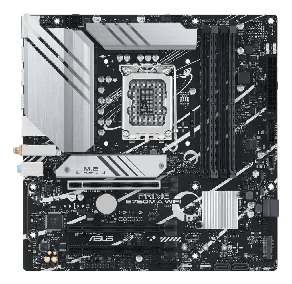 [90MB1EL0-M1EAY0] ASUS PRIME B760M-A WIFI Intel B760 LGA 1700 micro ATX