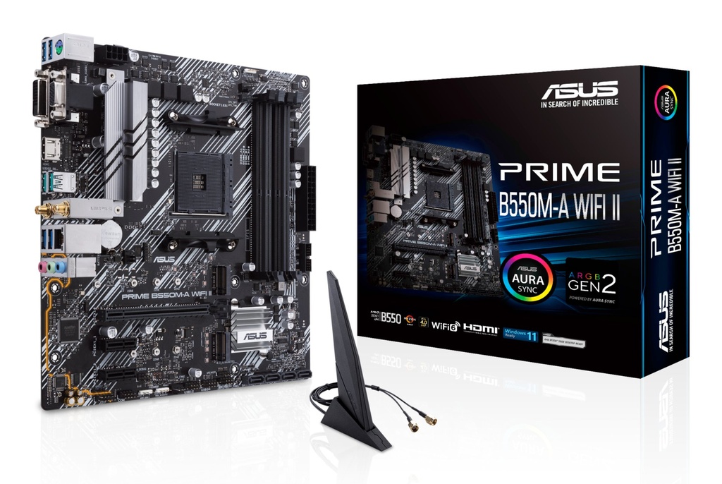[90MB19X0-M0EAY0] ASUS PRIME B550M-A WIFI II AMD B550 Socket AM4 micro ATX