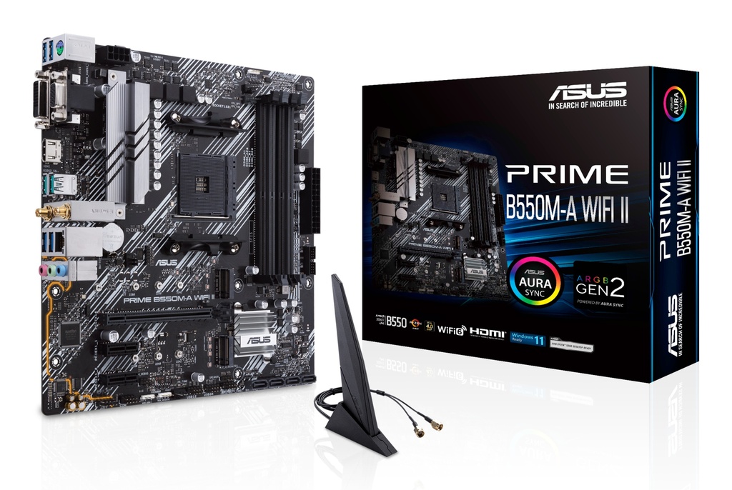 [90MB19X0-M0EAY0] ASUS PRIME B550M-A WIFI II AMD B550 Socket AM4 micro ATX
