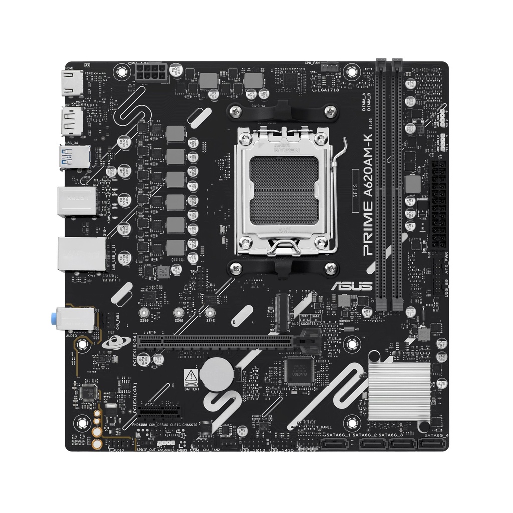 [90MB1GX0-M0EAY0] ASUS PRIME A620AM-K AMD A620A Socket AM5 micro ATX