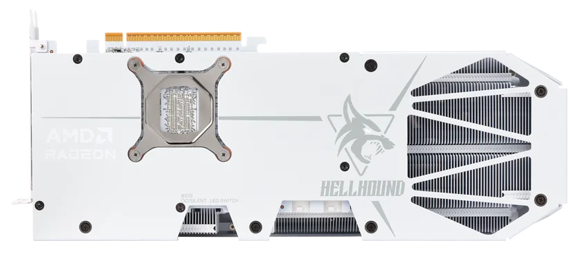 [RX9070XT 16G-L/OC/WHITE] PowerColor Hellhound Radeon RX 9070 XT Spectral White AMD 16 GB GDDR6