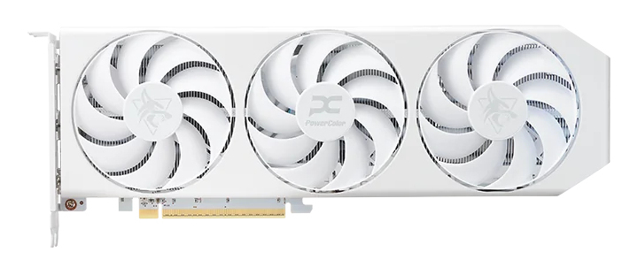 Scheda video PowerColor Radeon Hellhound Spectral White RX 9060 XT 16GB GDDR6