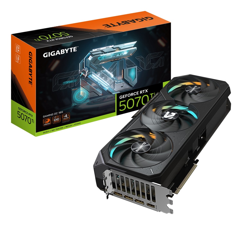 [GV-N507TGAMING OC-16GD] GIGABYTE GeForce RTX 5070 Ti GAMING OC 16G Scheda Grafica - 16GB GDDR7, 256 bit, PCI-E 5.0, 2588 MHz Core Clock, 3 x DP 2.1a, 1 x HDMI 2.1b, NVIDIA DLSS 4, GV-N507TGAMING OC-16GD