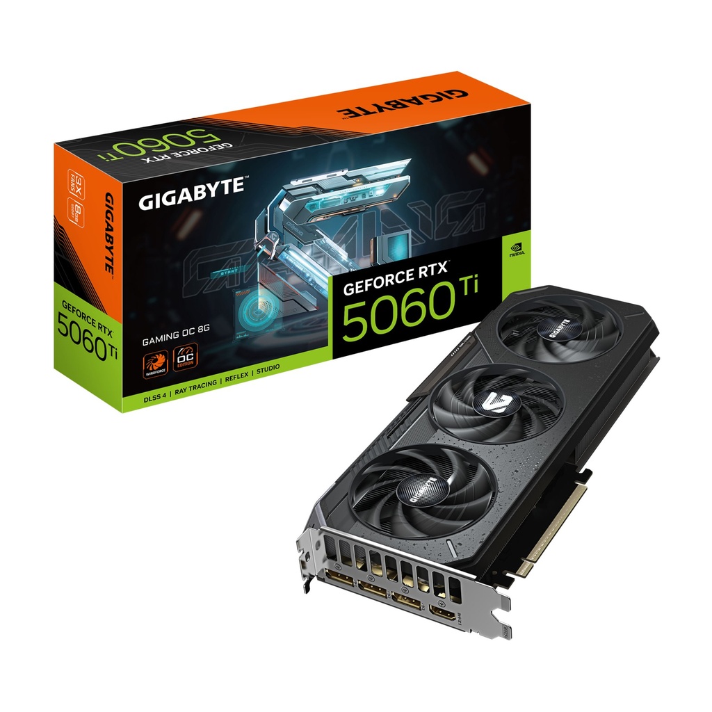 [GV-N506TGAMING OC-8GD] GIGABYTE GeForce RTX 5060 Ti GAMING OC 8G Scheda Grafica – 8 GB GDDR7, 128 bit, PCI-E 5.0, 2647 MHz Frequenza del core, 3 x DisplayPort, 1 x HDMI, GV-N506TGAMING OC-8GD