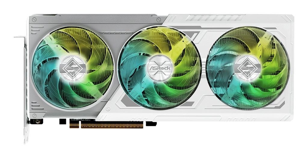Scheda Video AMD ASrock Radeon RX 9070 Steel Legend OC 16GB GDDR6 Bianco