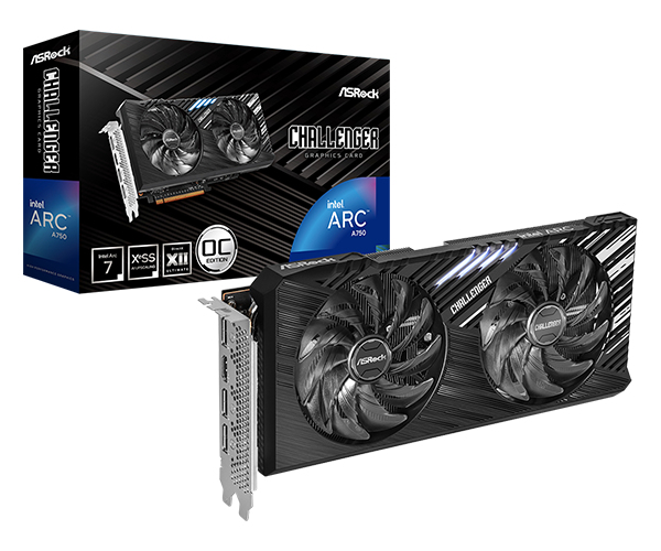 Scheda Video ASRock Intel ARC A750 Challenger SE OC 8GB GDDR6 Nero