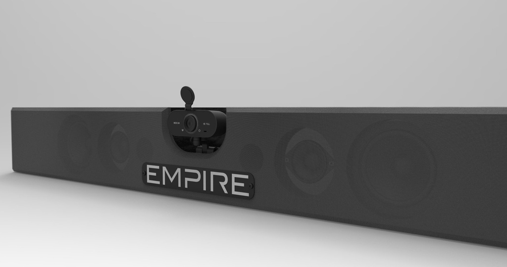 SOUNDBAR CON WEBCAM 4K E 2 RADIOMICROFONI