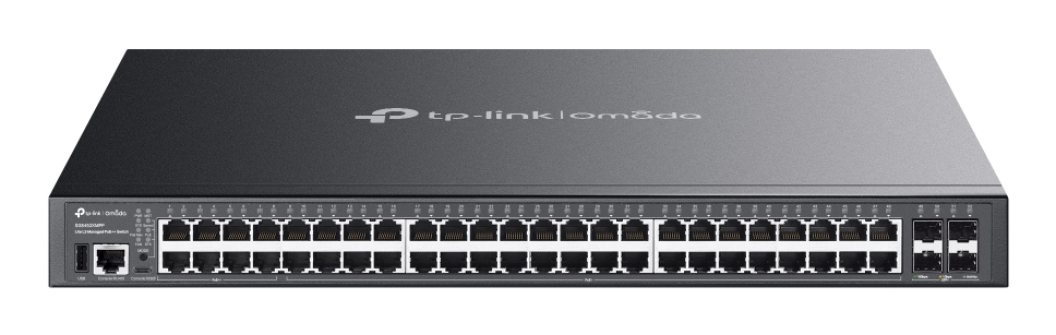 [SG5452XMPP] TP-Link Omada SG5452XMPP switch di rete Gestito L3 Gigabit Ethernet (10/100/1000) Supporto Power over Ethernet (PoE) Nero