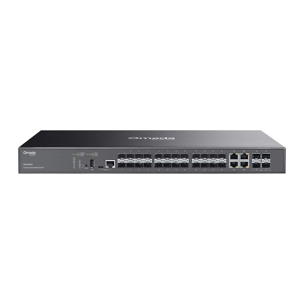 [SG5428XF] OMADA CAMPUS 24-PORT SFP STACKABLE LITE L3 MANAGED