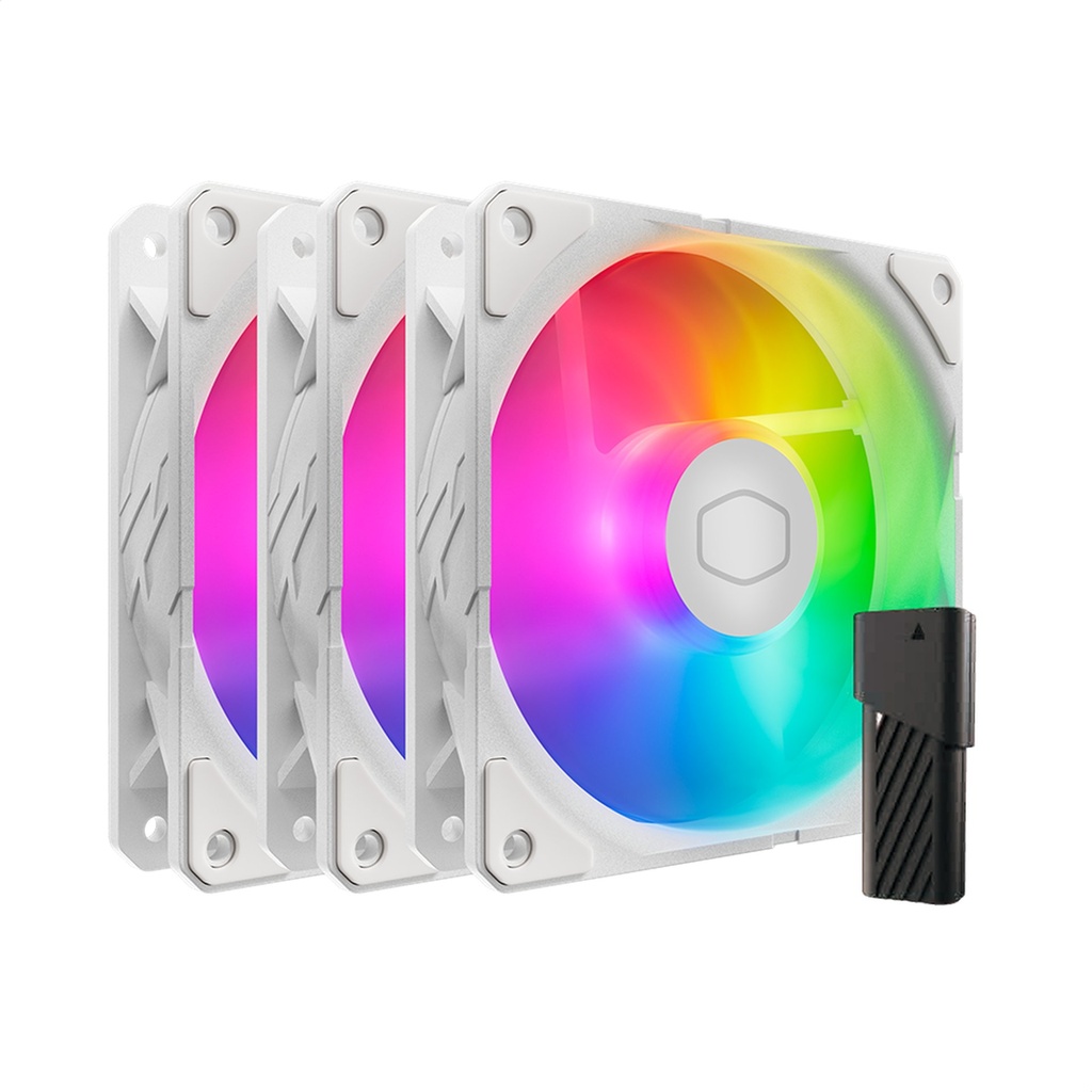 [MFX-B2DW-253P2-R2] Cooler Master SickleFlow Edge 120 ARGB 3-pack Fan Kit White Edition Case per computer Ventilatore 12 cm Bianco 3 pz