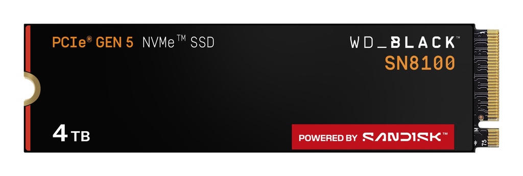 SSD Western Digital Black SN8100 4TB NVMe Gen 50