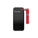 Verbatim Pocket SSD 2 TB USB tipo-C 3.2 Gen 2 (3.1 Gen 2) Nero, Rosso
