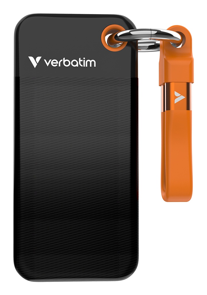 [32193] Verbatim Pocket SSD 1 TB USB tipo-C 3.2 Gen 2 (3.1 Gen 2) Nero, Arancione