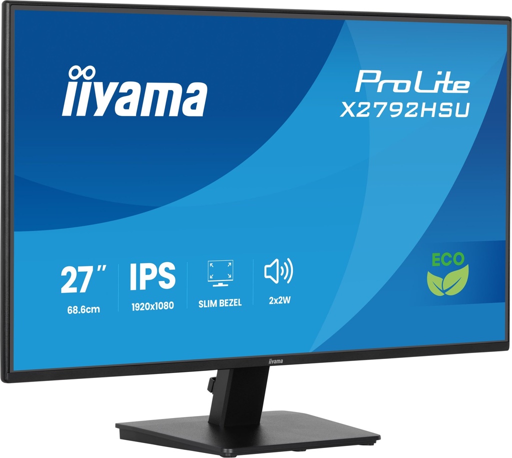 [X2792HSU-B1] iiyama ProLite X2792HSU-B1 computer monitor 68.6 cm (27") 1920 x 1080 pixels Full HD LED Black
