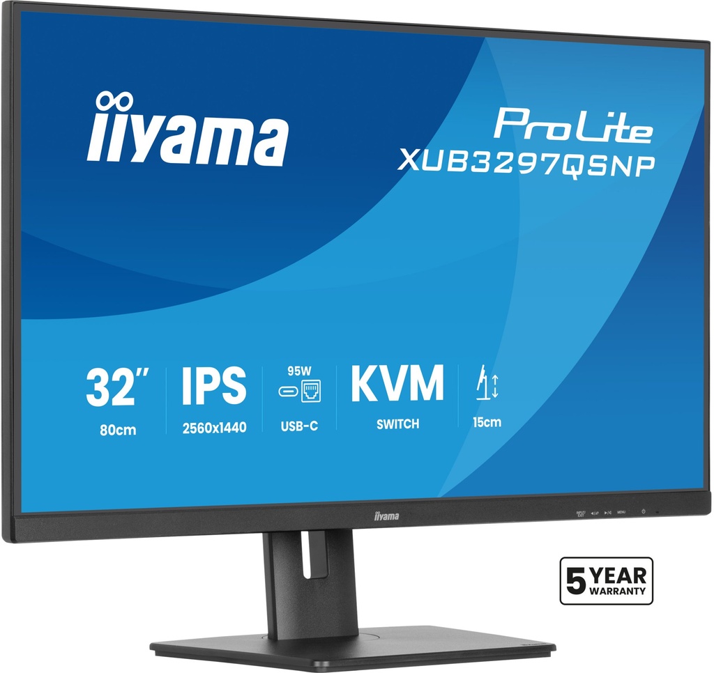 [XUB3297QSNP-B1] iiyama ProLite XUB3297QSNP-B1 computer monitor 81.3 cm (32") 2560 x 1440 pixels Quad HD LED Black