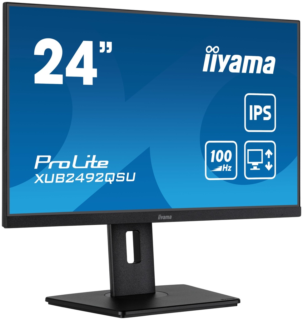 [XUB2492QSU-B1] iiyama ProLite XUB2492QSU-B1 computer monitor 60.5 cm (23.8") 2560 x 1440 pixels Quad HD LED Black