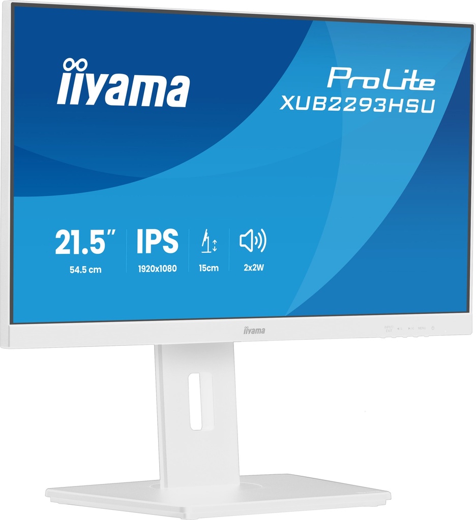 [XUB2293HSU-W7] iiyama ProLite XUB2293HSU-W7 computer monitor 54.6 cm (21.5") 1920 x 1080 pixels Full HD LED White