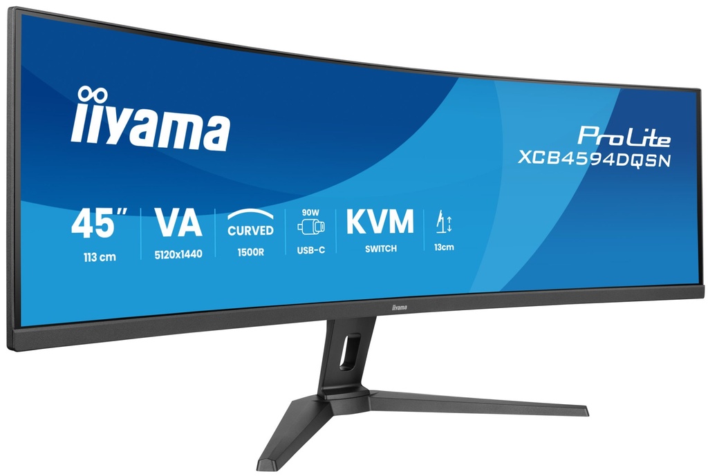 [XCB4594DQSN-B1] iiyama G-MASTER 45"LCD Curved Bus. UWQHD computer monitor 113 cm (44.5") 5120 x 1440 pixels Dual QHD LED Black