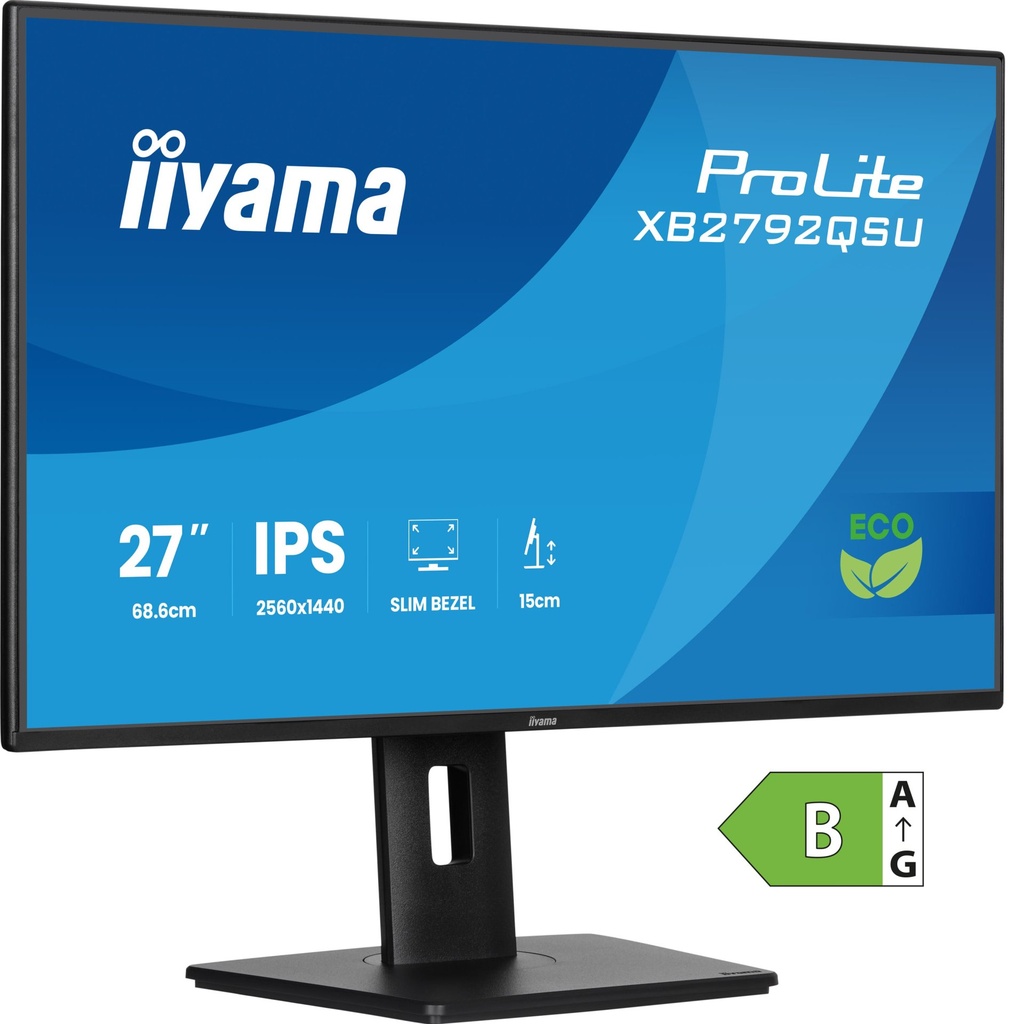 [XB2792QSU-B1] iiyama ProLite XB2792QSU-B1 computer monitor 68.6 cm (27") 2560 x 1440 pixels Quad HD Black