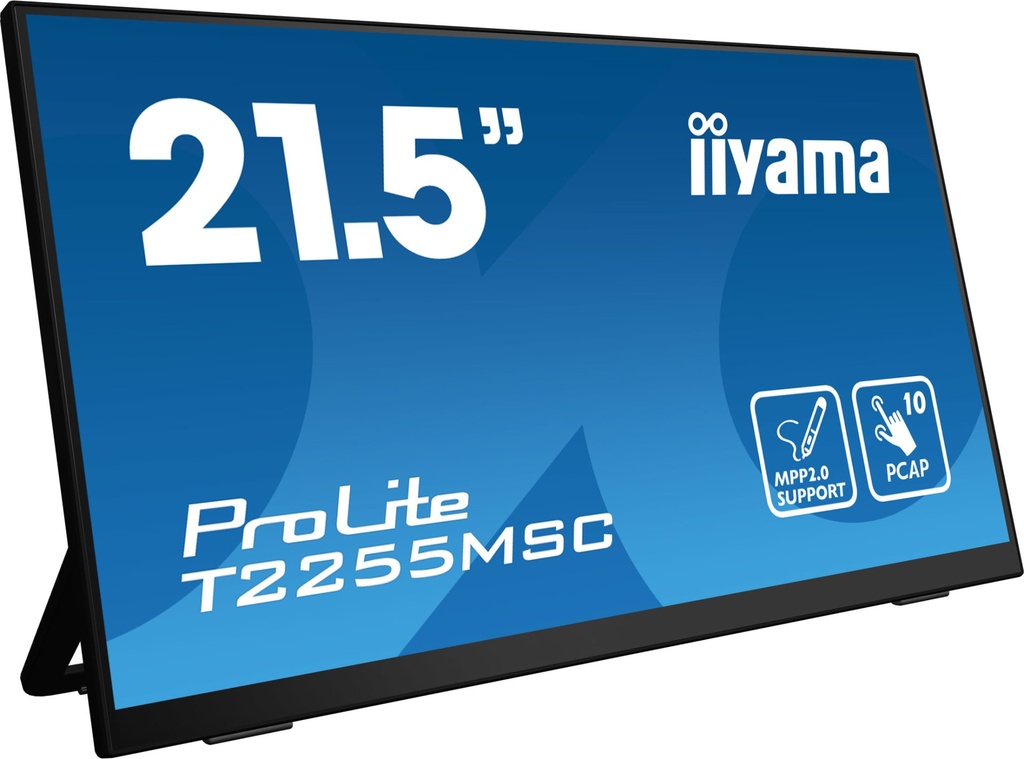 [T2255MSC-B1] iiyama ProLite T2255MSC-B1 computer monitor 54.6 cm (21.5") 1920 x 1080 pixels Full HD LCD Touchscreen Black