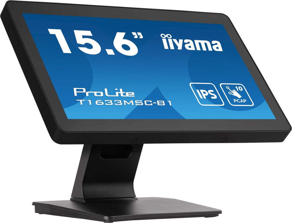 [T1633MSC-B1] iiyama ProLite T1633MSC-B1 computer monitor 39.6 cm (15.6") 1920 x 1080 pixels Full HD LCD Touchscreen Black