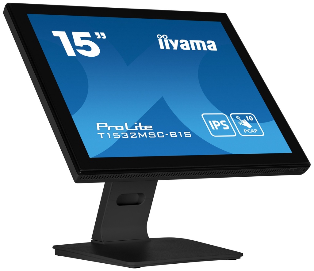 [T1532MSC-B1S] iiyama ProLite T1532MSC-B1S computer monitor 38.1 cm (15") 1024 x 768 pixels XGA LCD Touchscreen Black