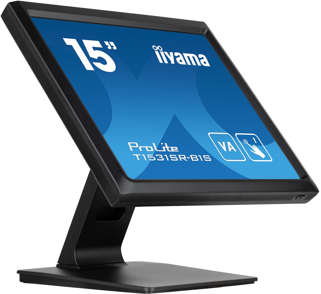 [T1531SR-B1S] iiyama T1531SR-B1S computer monitor 38.1 cm (15") 1024 x 768 pixels XGA LCD Touchscreen Black