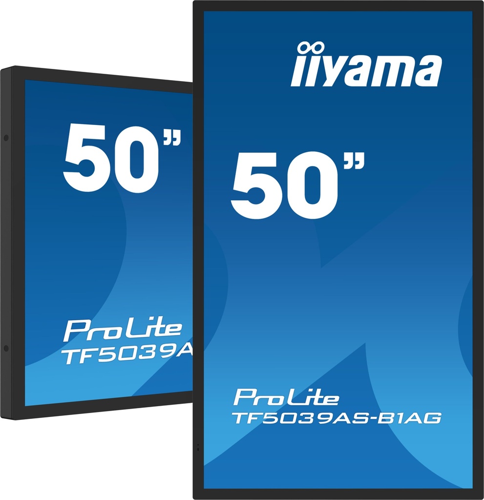 [TF5039AS-B1AG] iiyama TF5039AS-B1AG computer monitor 125.7 cm (49.5") 3840 x 2160 pixels 4K Ultra HD LED Touchscreen Black