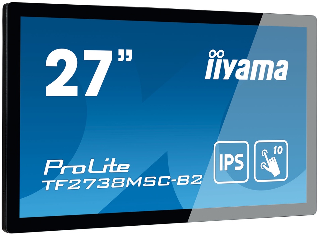 [TF2738MSC-B2] iiyama ProLite TF2738MSC-B2 computer monitor 68.6 cm (27") 1920 x 1080 pixels Full HD LED Touchscreen Multi-user Black