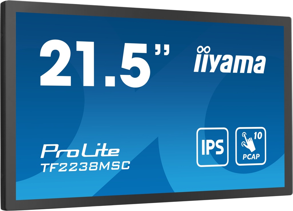 [TF2238MSC-B1] iiyama TF2238MSC-B1 computer monitor 53.3 cm (21") 1920 x 1080 pixels Full HD LED Touchscreen Black