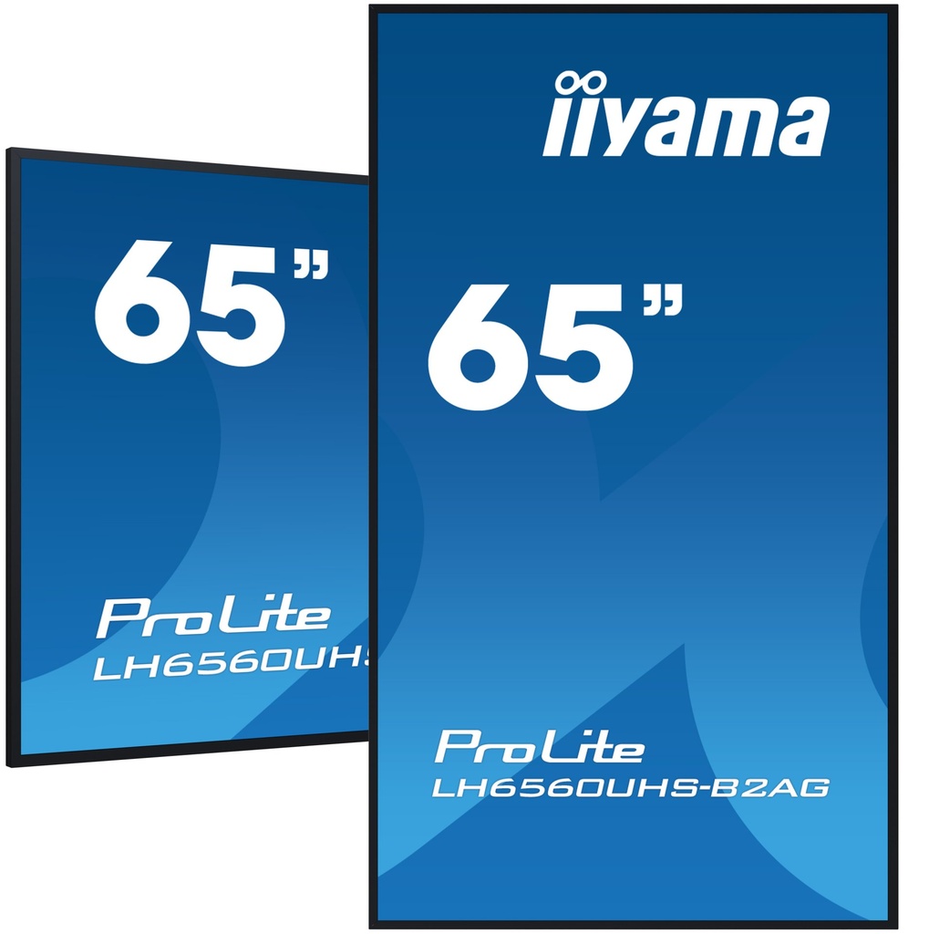 [LH6560UHS-B2AG] iiyama LH6560UHS-B2AG visualizzatore di messaggi Pannello A digitale 163,8 cm (64.5") LED Wi-Fi 500 cd/m² 4K Ultra HD Nero Processore integrato Android 11 24/7