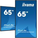iiyama LH6560UHS-B2AG visualizzatore di messaggi Pannello A digitale 163,8 cm (64.5") LED Wi-Fi 500 cd/m² 4K Ultra HD Nero Processore integrato Android 11 24/7