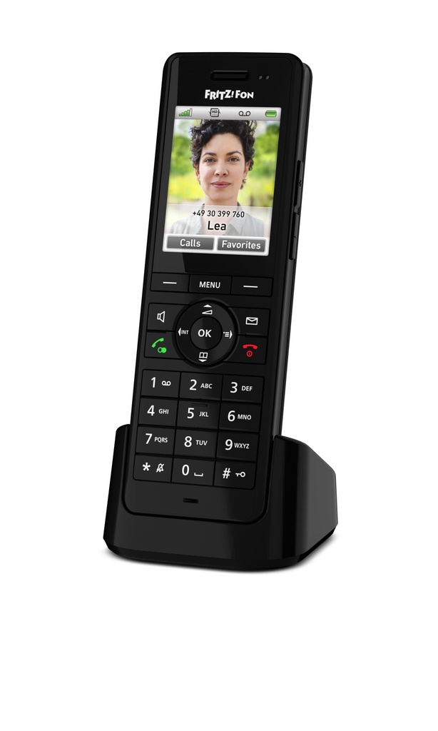 [20003009] Fon FRITZ! X6 INT Telefono DECT Identificatore di chiamata Nero