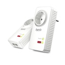 Powerline FRITZ! 1220 Set INT 1200 Mbit/s Collegamento ethernet LAN Bianco 2 pz