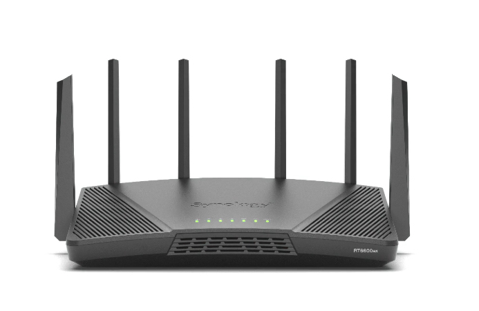 [RT6600AX] Synology RT6600ax Router WiFi6 1xWAN 3xGbE 1x2.5Gb router wireless Banda tripla (2.4 GHz/5 GHz/5 GHz) Nero