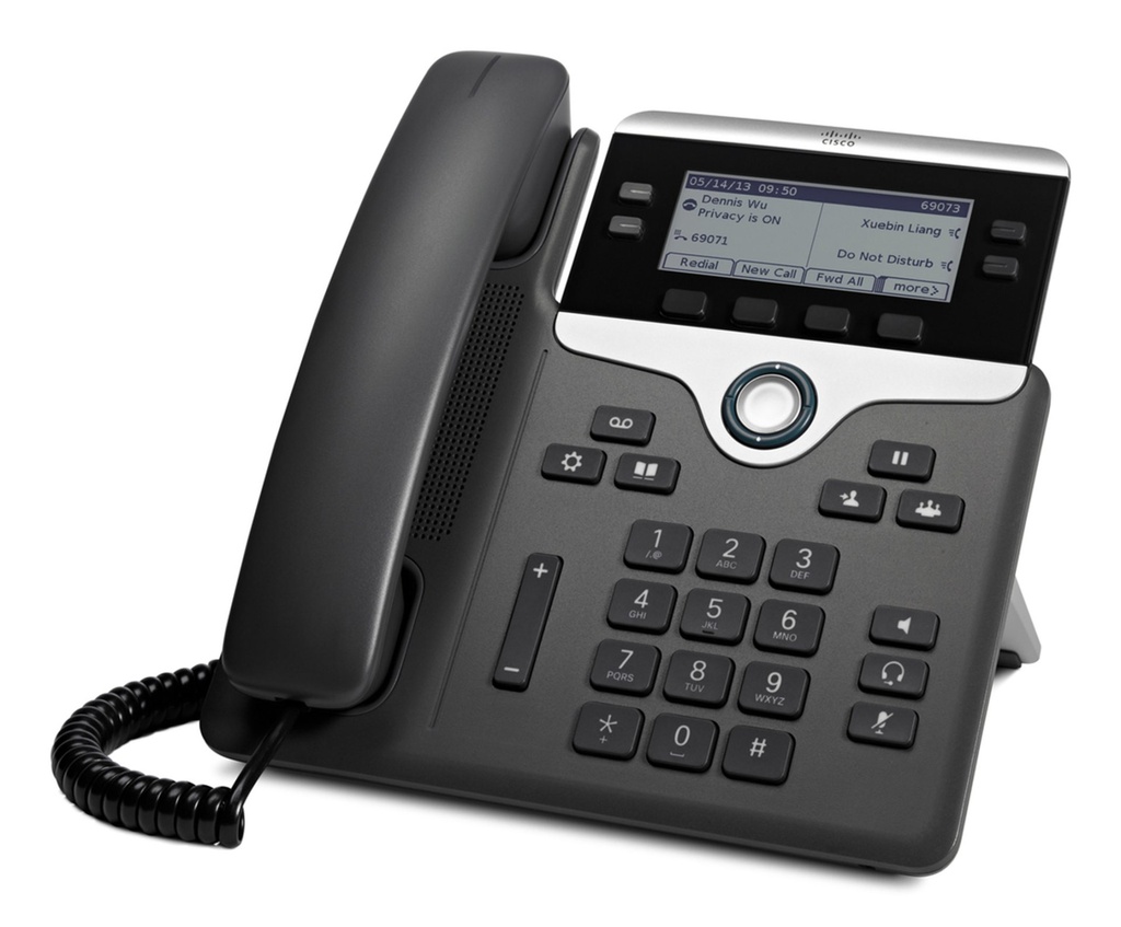 Cisco 7841 telefono IP Nero, Argento 4 linee LCD