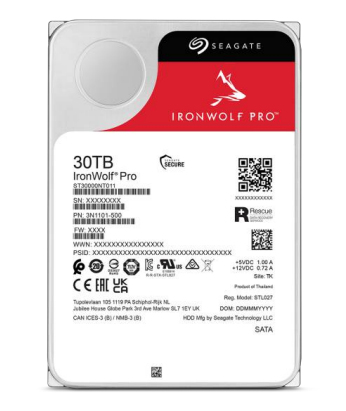 [ST30000NT011] Seagate IronWolf Pro ST30000NT011 disco rigido interno 30 TB 7200 Giri/min 512 MB 3.5" Serial ATA III