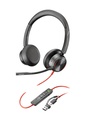 HP Poly Cuffie stereo Poly Blackwire 8225 con connettore USB-C + adattatore USB-C/A