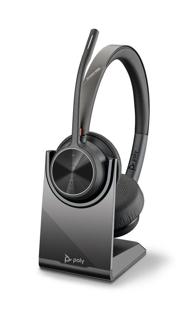 [77Y99AA] ORIGINAL HP Poly Accessori per computer nero 77Y99AA Voyager 4320 UC Cuffie Poly Voyager 4320 UC stereo USB-A + adattatore USB-A BT700 + supporto per ricarica