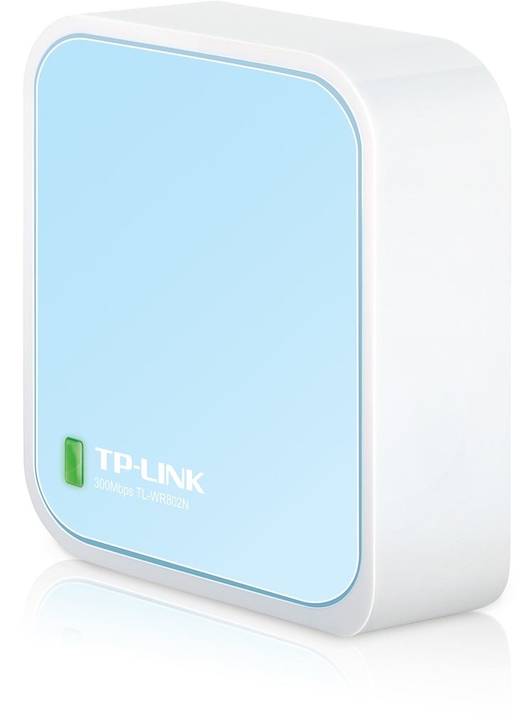 [TL-WR802N] TP-Link TL-WR802N router wireless Fast Ethernet Banda singola (2.4 GHz) Blu, Bianco