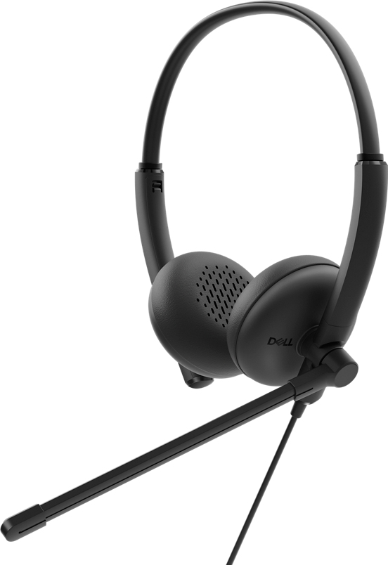 DELL WH125 Auricolare Cablato A Padiglione Ufficio USB tipo A Nero
